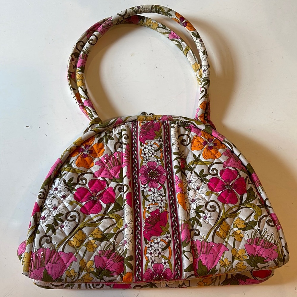 Vera Bradley Three Compartment Bag with Two Compartment wallet/Clutch